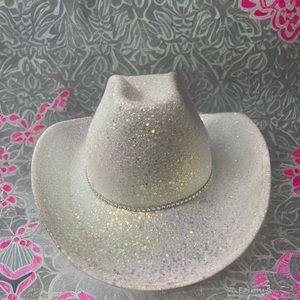 White Glitter Cowboy Hat